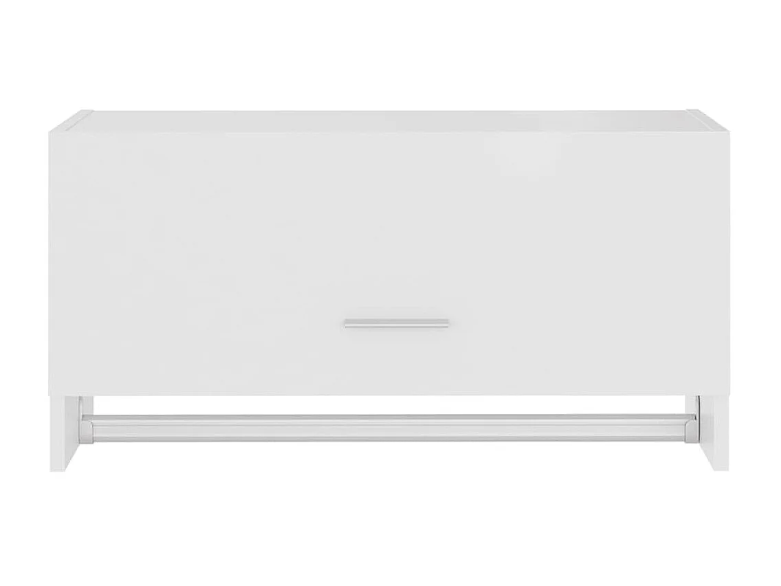 Porte manteau mural Blanc 70x32,5x35