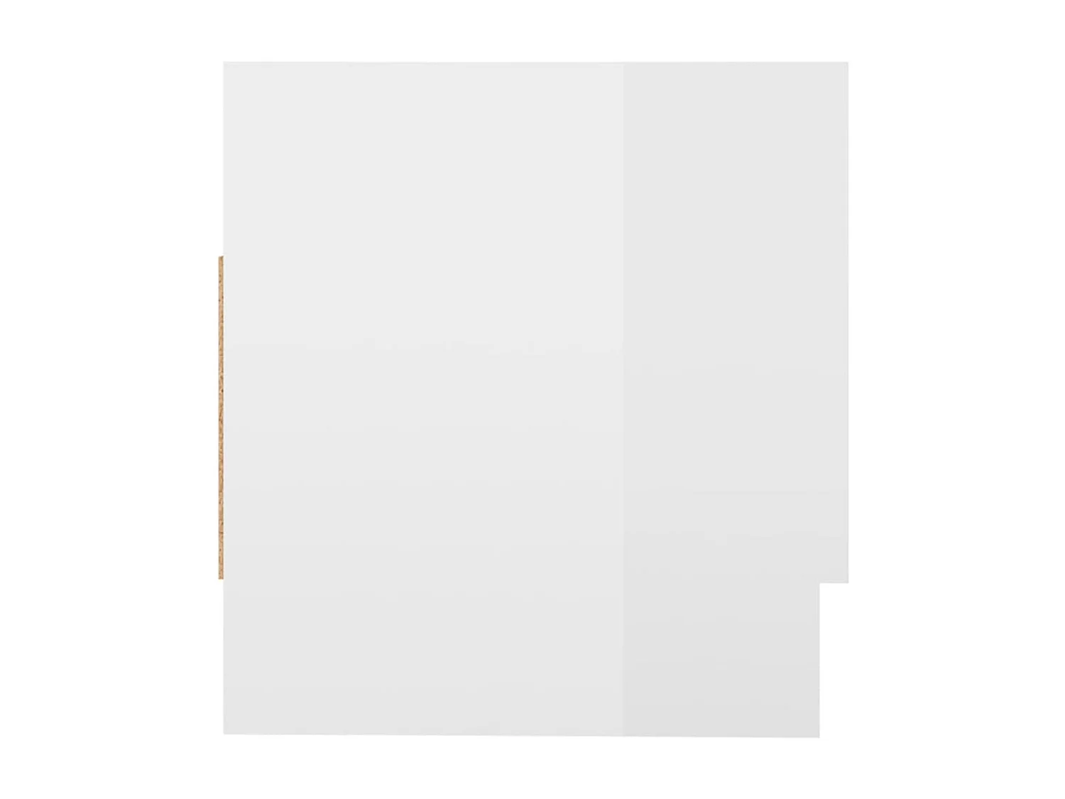 Porte manteau mural Blanc brillant 70x32,5x35