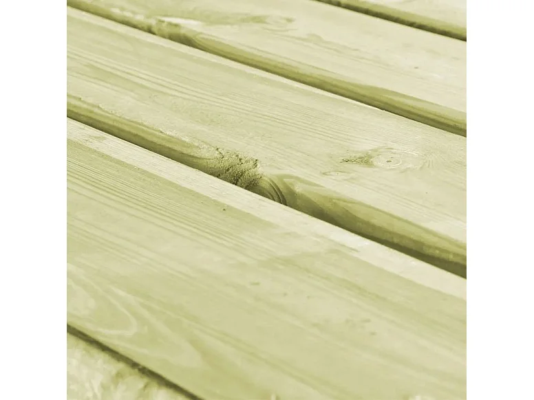 Banc de jardin pin massif imprégné vert Vralee 140cm