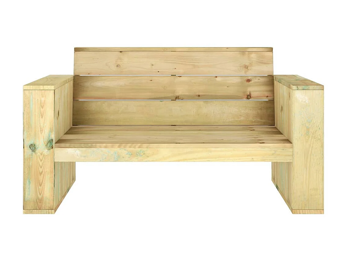 Banc de jardin 139cm Bois de pin imprégné