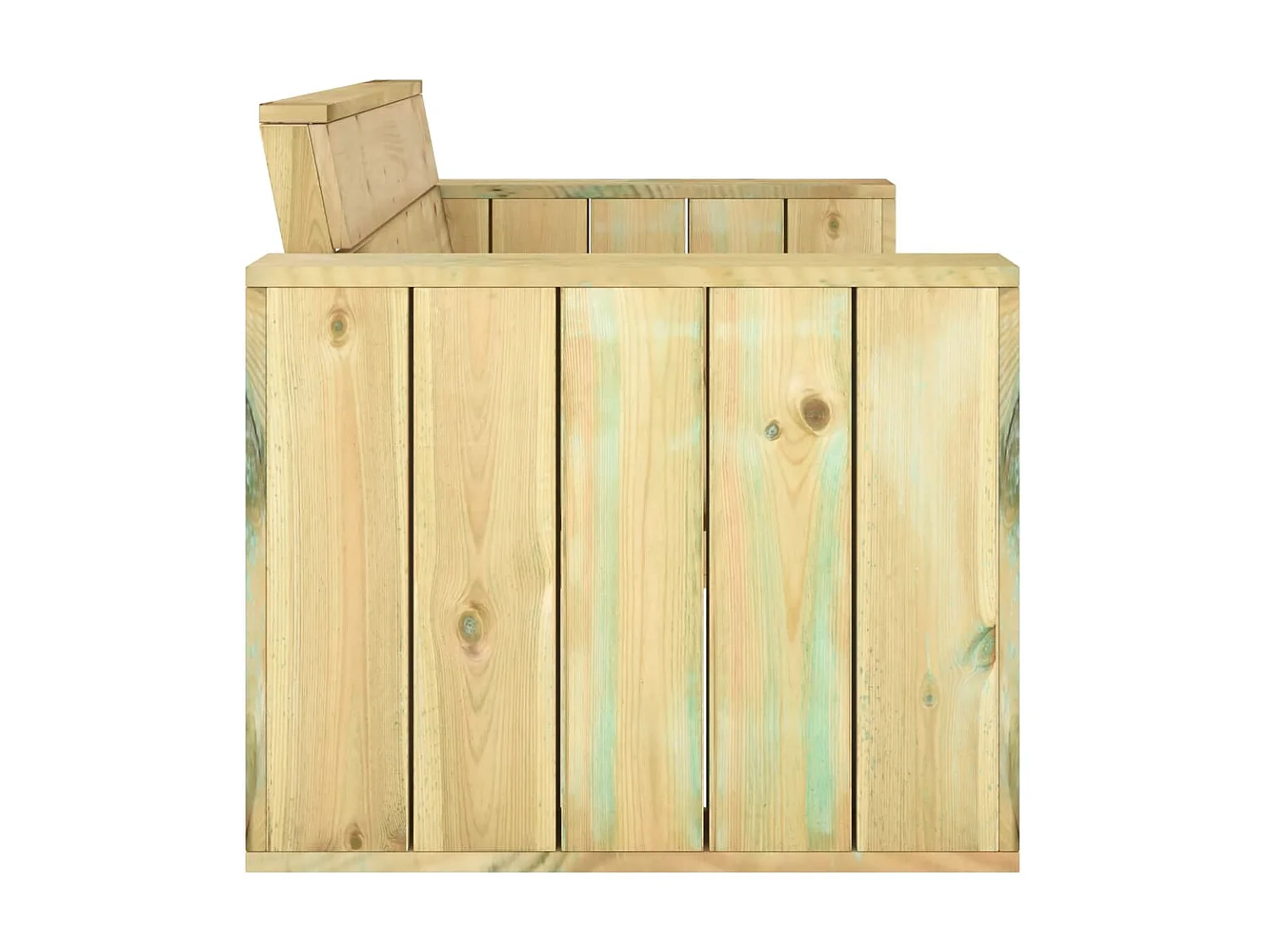 Banc de jardin 139cm Bois de pin imprégné