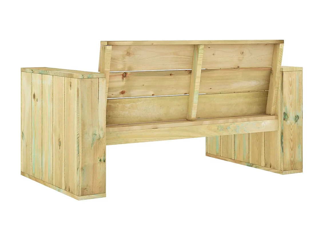 Banc de jardin 139cm Bois de pin imprégné