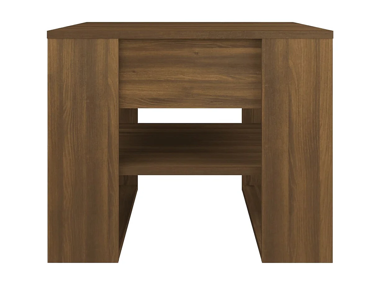 Table basse Chêne marron 55,5x55x45 Bois d'ingénierie