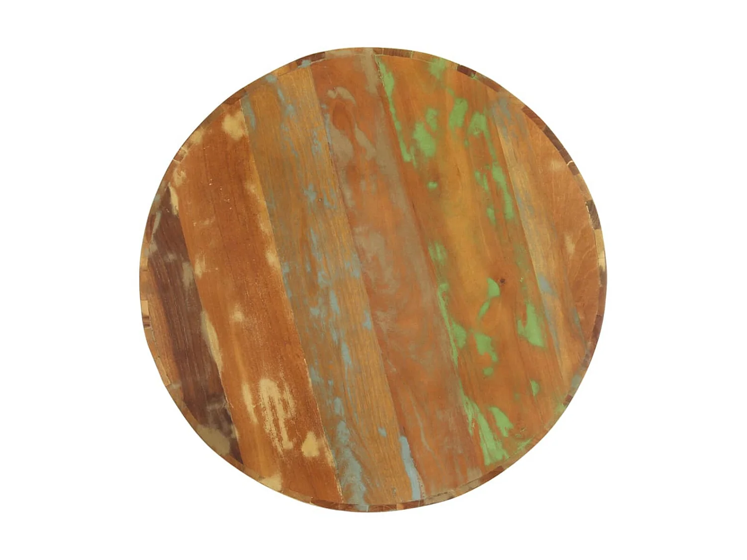 Table basse Ø65x31 Bois de récupération massif