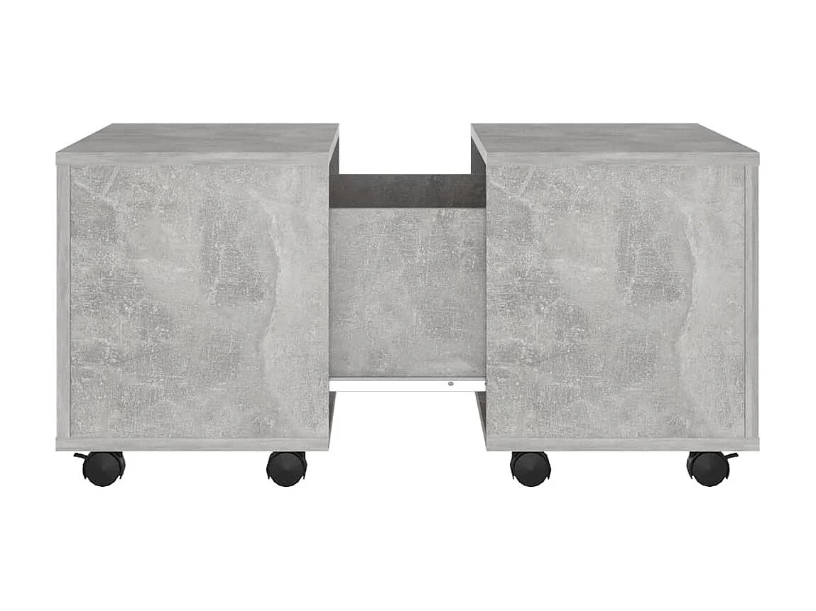 Table basse Gris béton 60x60x38