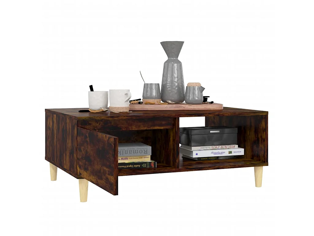 Table basse Chêne fumé 90x60x35