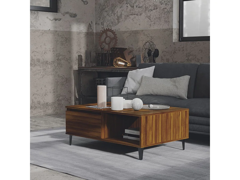 Table basse Chêne marron 90x60x35