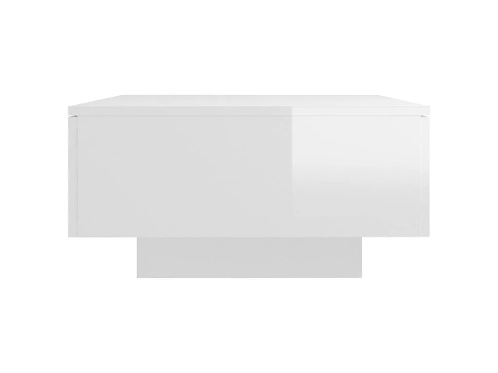 Table basse Blanc brillant 90x60x31 Leva