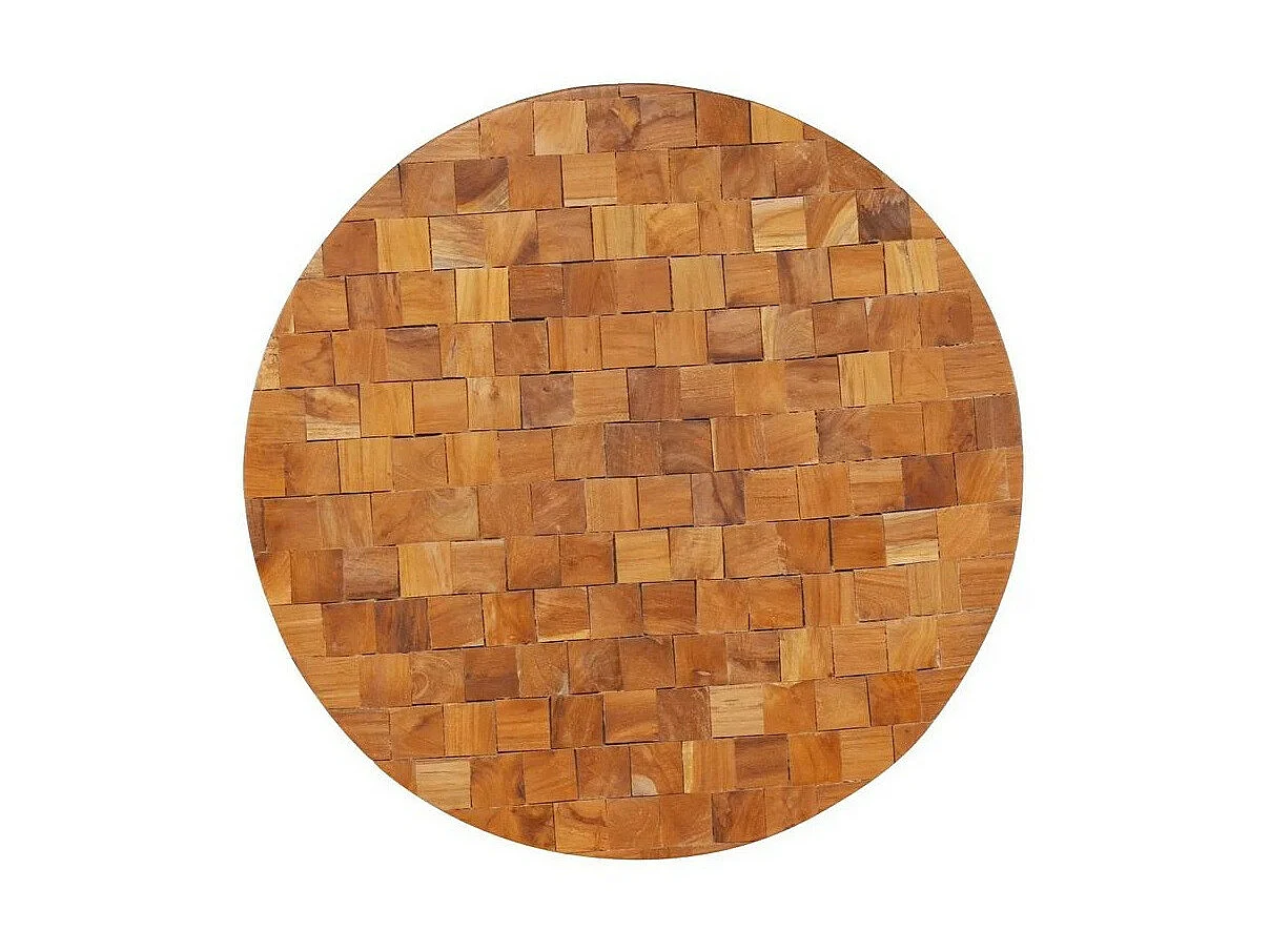 Table basse ronde bois massif clair Mundi D 60cm