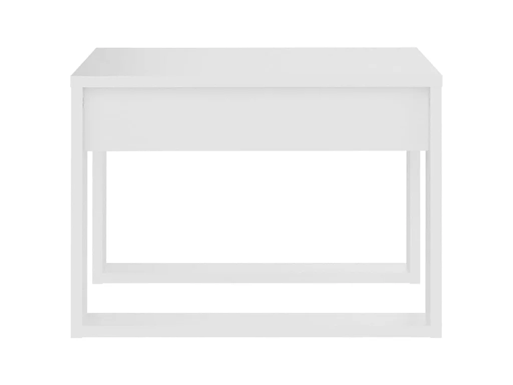 Table d'appoint Blanc 50x50x35