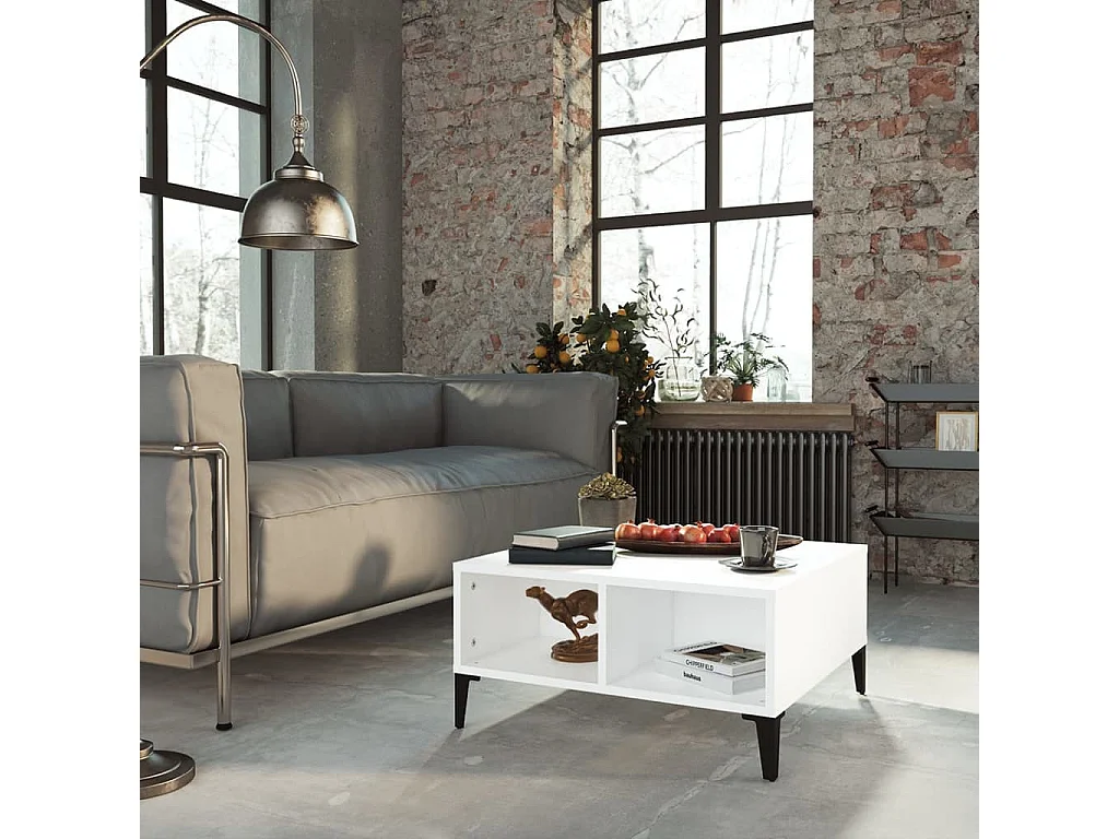 Table basse Blanc 60x60x30