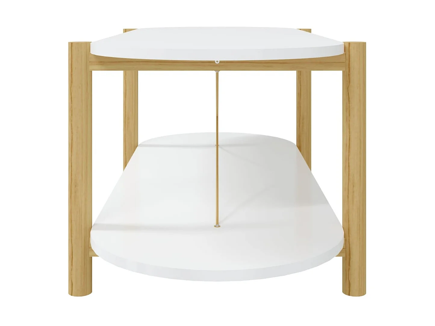 Table basse Blanc 110x48x40 Bois d'ingénierie