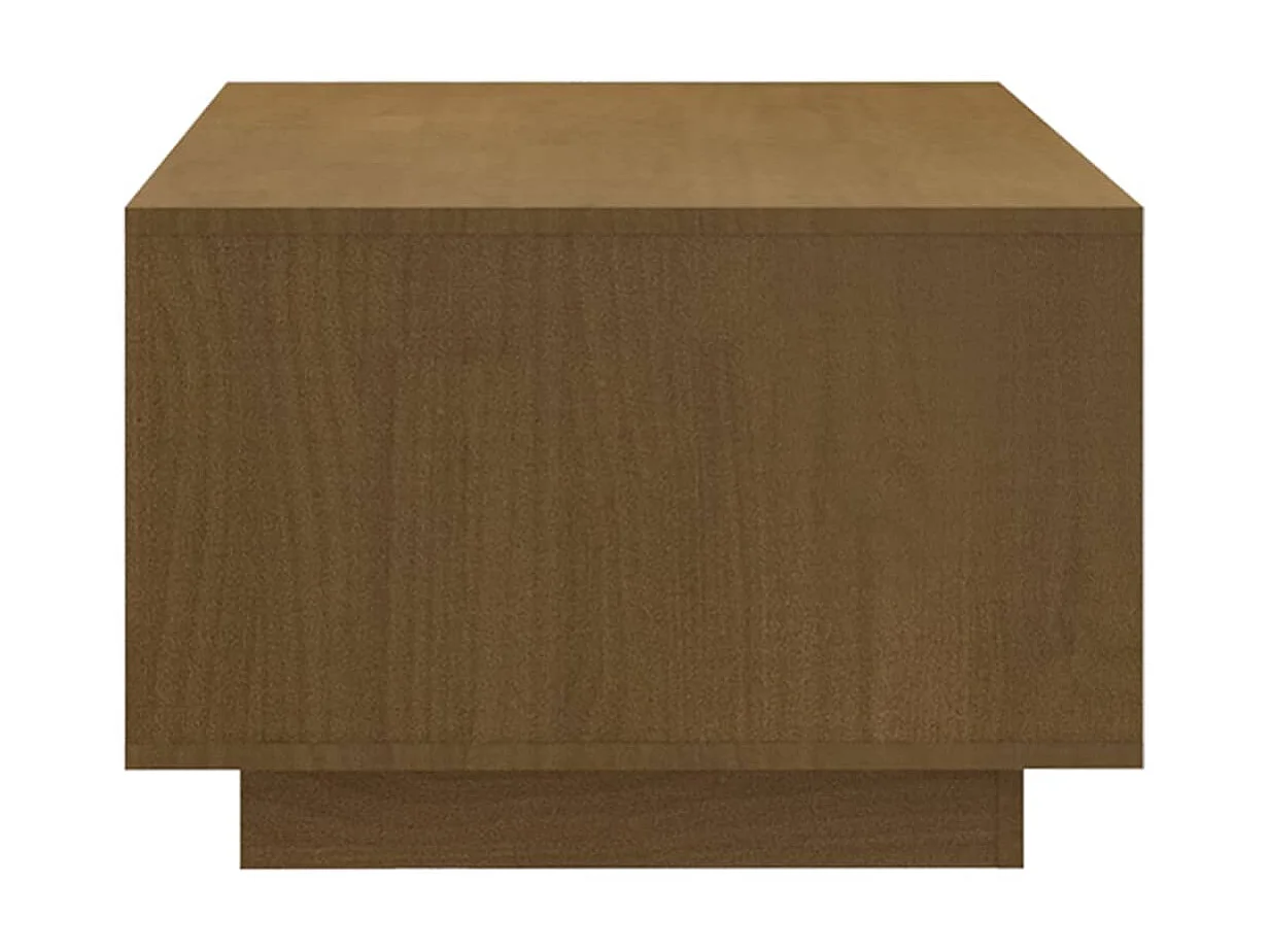 Table basse Marron miel 110x50x33,5 Bois de pin massif