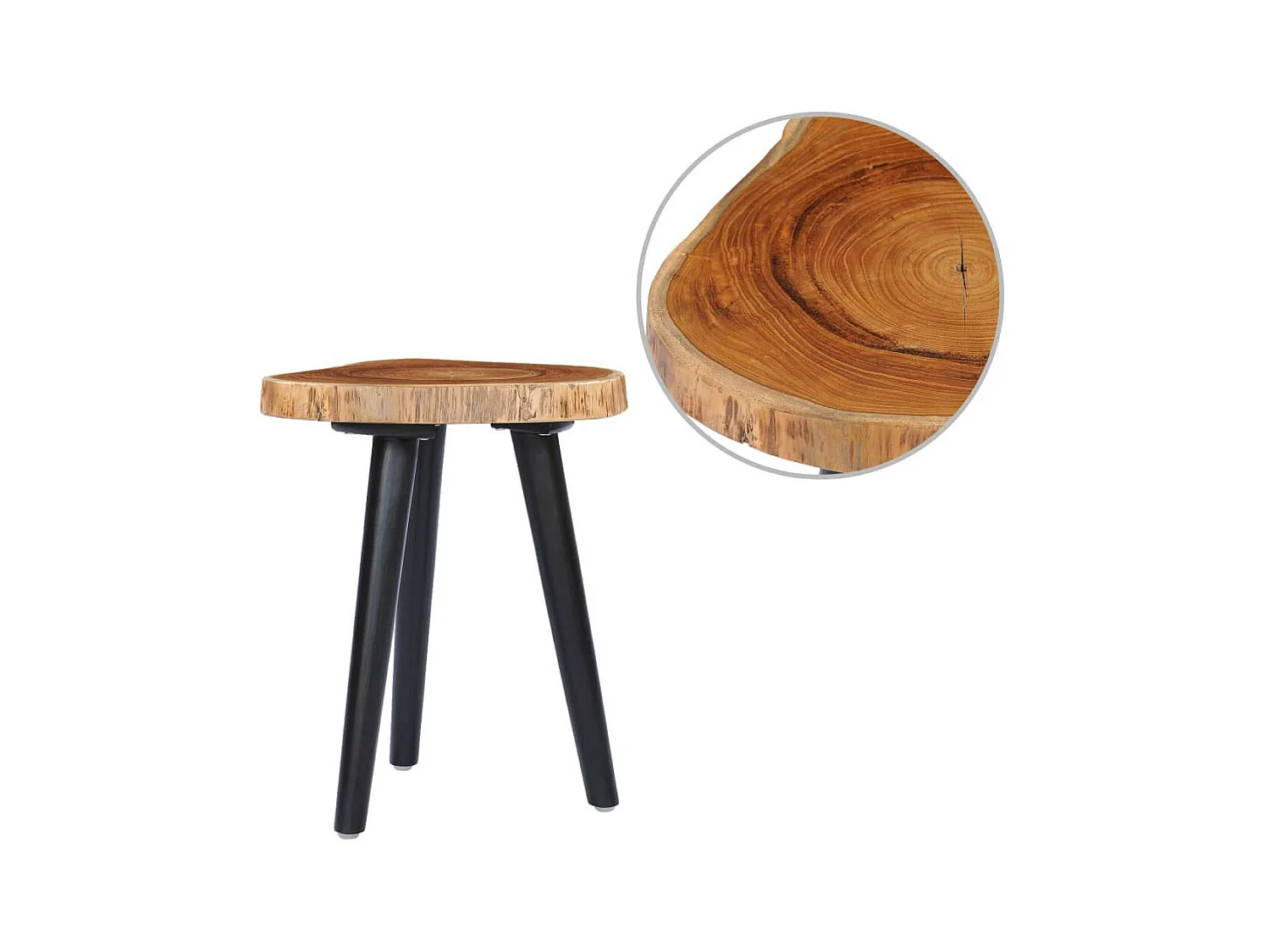 Table basse 40x45 Teck solide