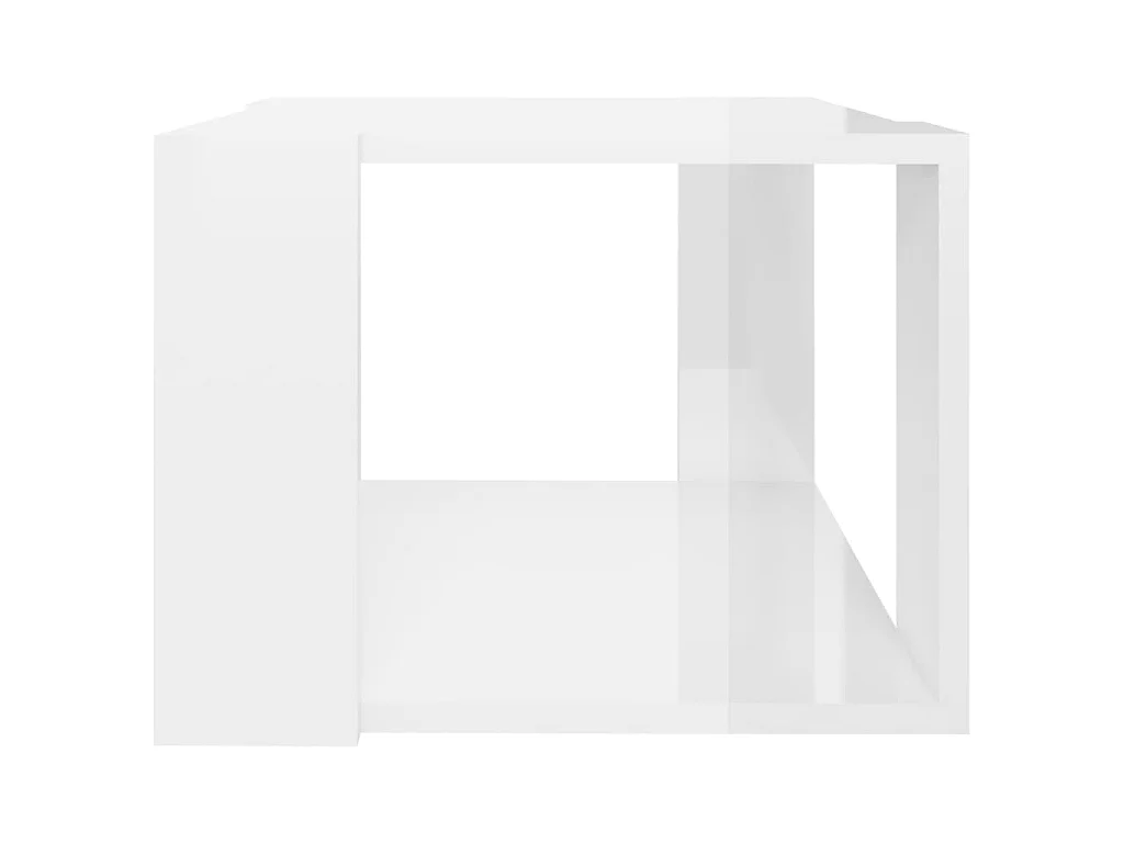 Table basse Blanc brillant 40x40x30