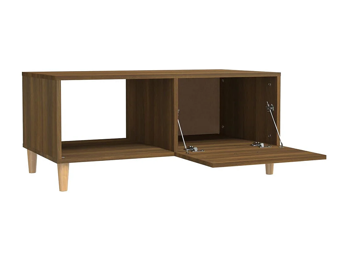 Table basse Chêne marron 89,5x50x40 Bois d'ingénierie
