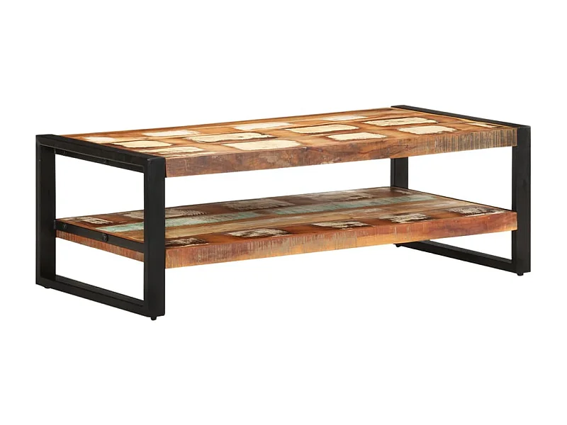 Table basse 120x60x40 Bois de récupération solide
