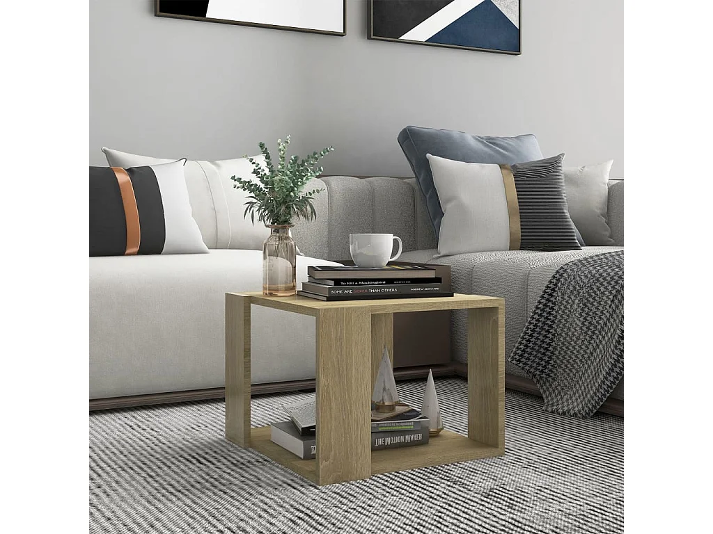 Table basse Chêne sonoma 40x40x30