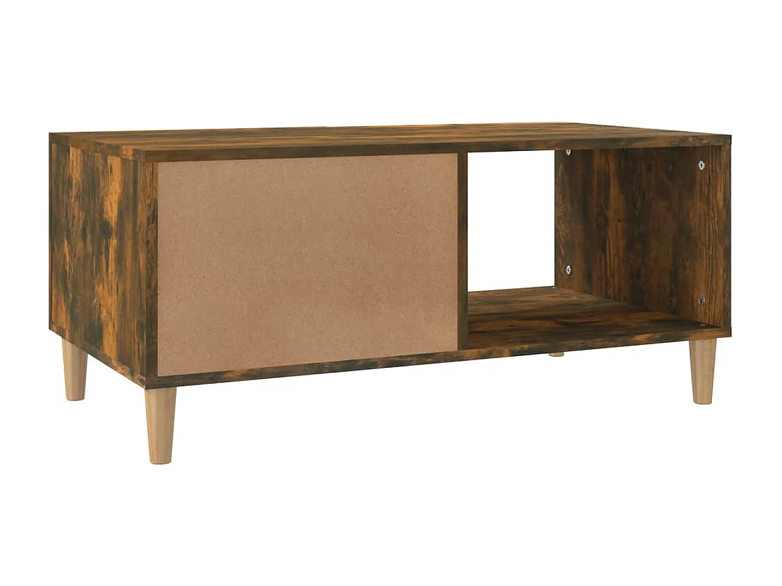 Table basse Chêne fumé 89,5x50x40 Bois d'ingénierie