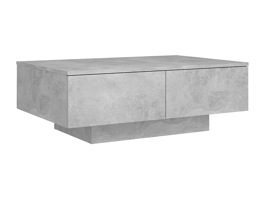 Table basse Gris béton 90x60x31