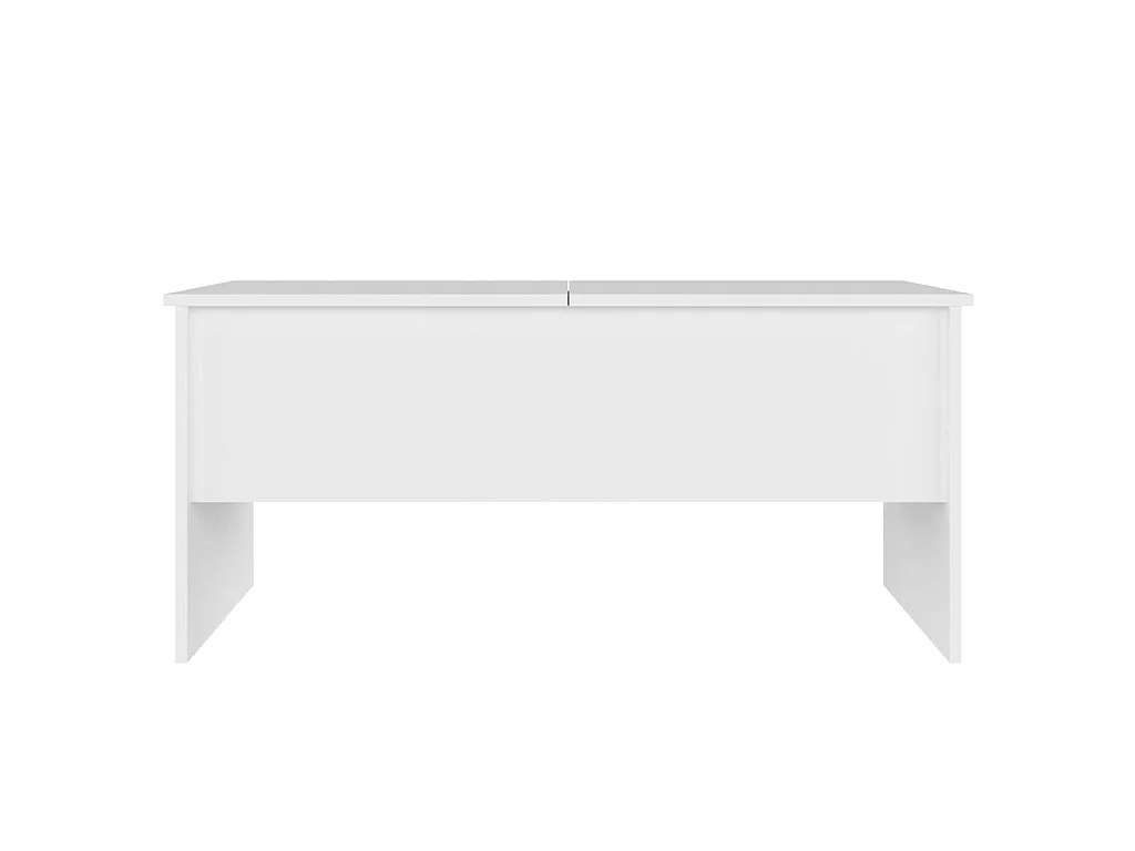 Table basse Blanc 102x50,5x46,5 Bois d'ingénierie