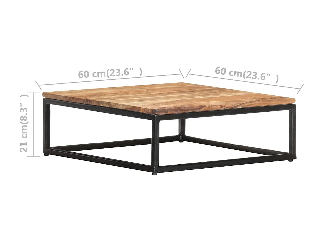 Tables basses gigognes 2 pcs Bois d'acacia massif