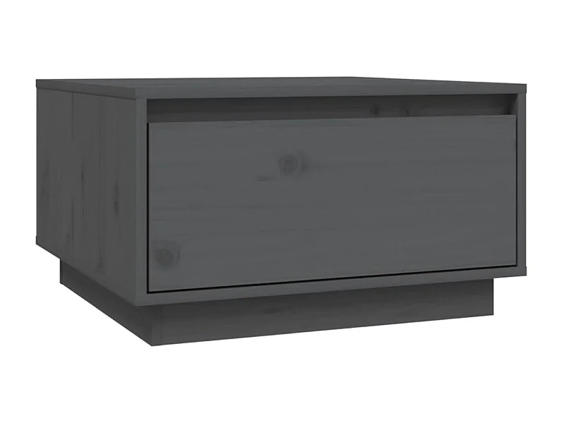 Table basse Gris 55x56x32 Bois massif de pin