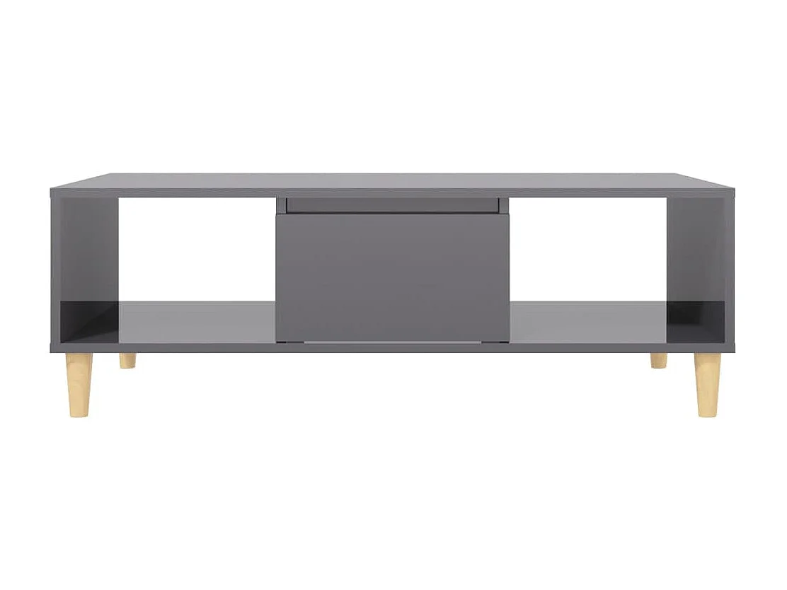 Table basse Gris brillant 103,5x60x35 2