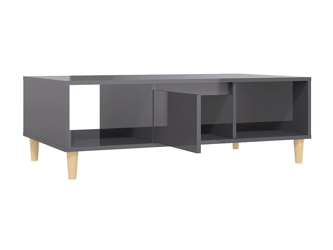 Table basse Gris brillant 103,5x60x35 2