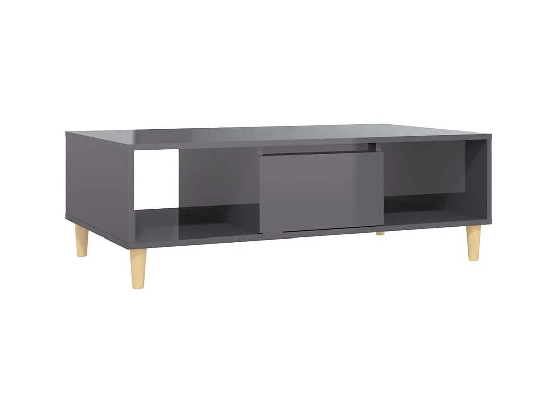 Table basse Gris brillant 103,5x60x35 2