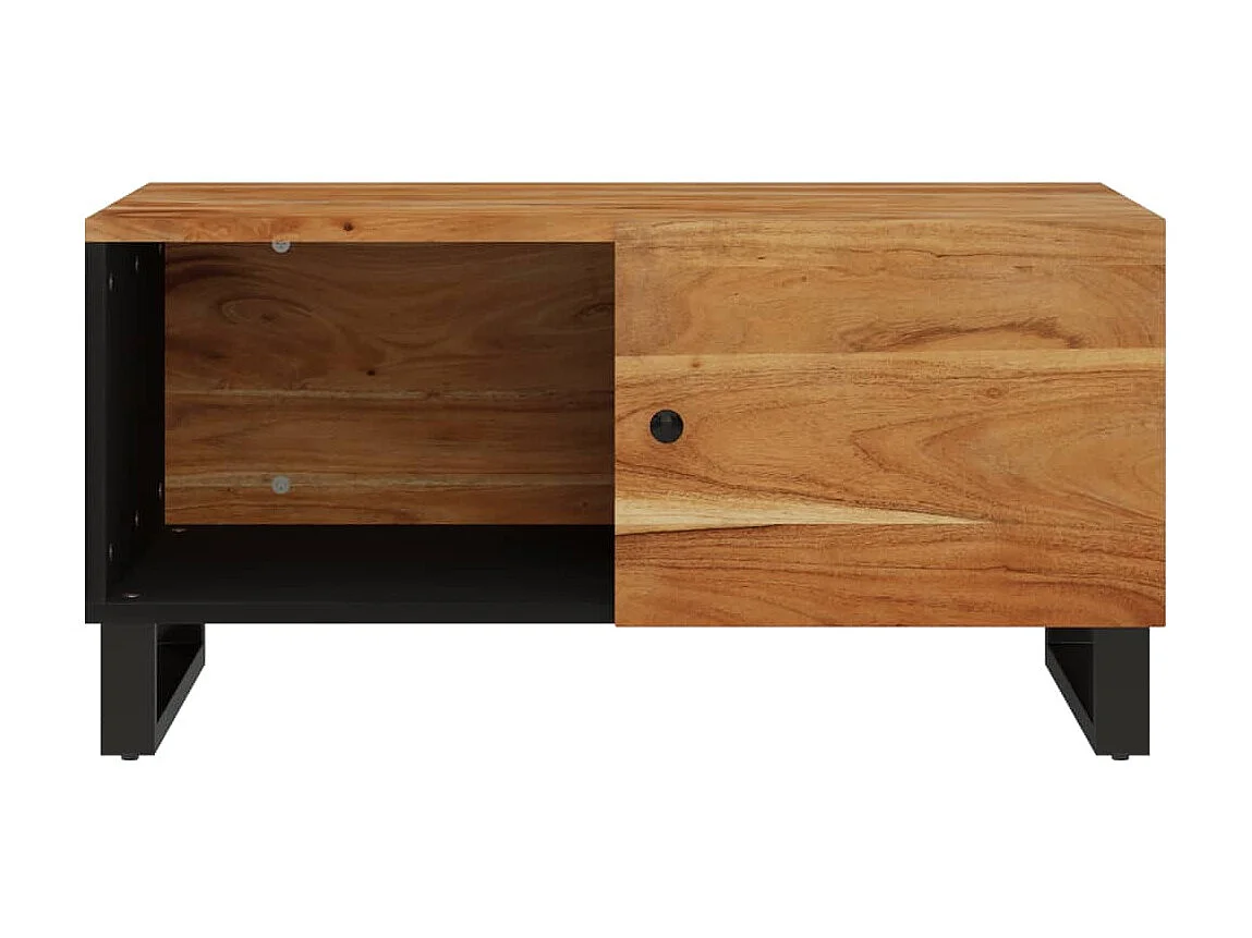 Table basse 80x50x40 Bois d'acacia solide et d'ingénierie