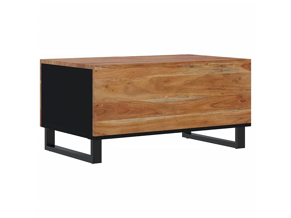 Table basse 80x50x40 Bois d'acacia solide et d'ingénierie