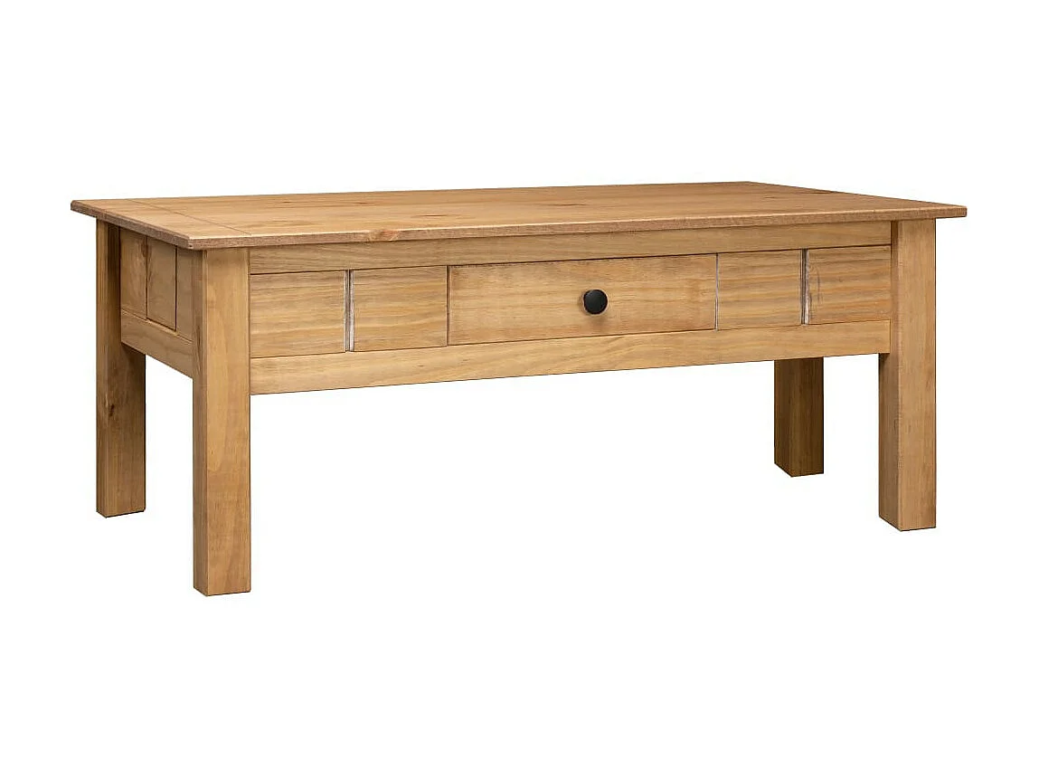 Table basse 100x60x45 Pin massif Assortiment Panama