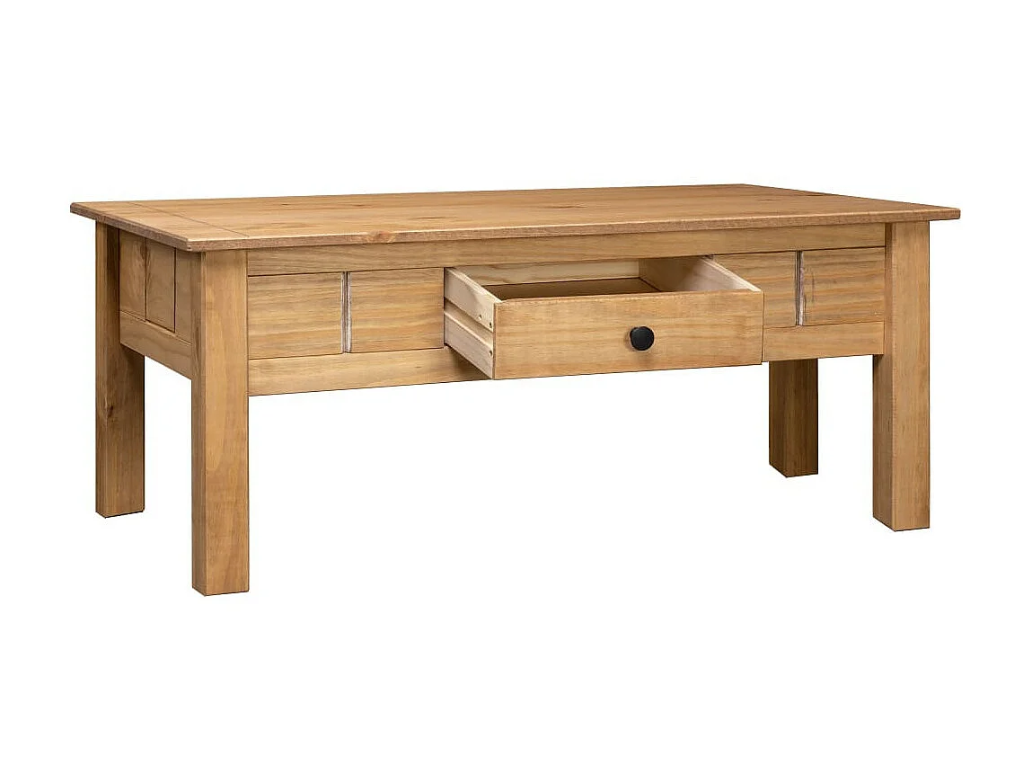 Table basse 100x60x45 Pin massif Assortiment Panama