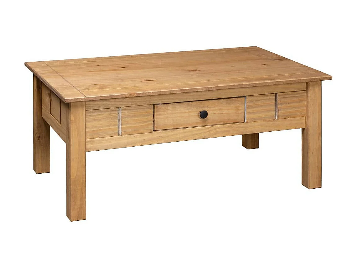 Table basse 100x60x45 Pin massif Assortiment Panama