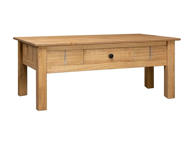 Table basse 100x60x45 Pin massif Assortiment Panama