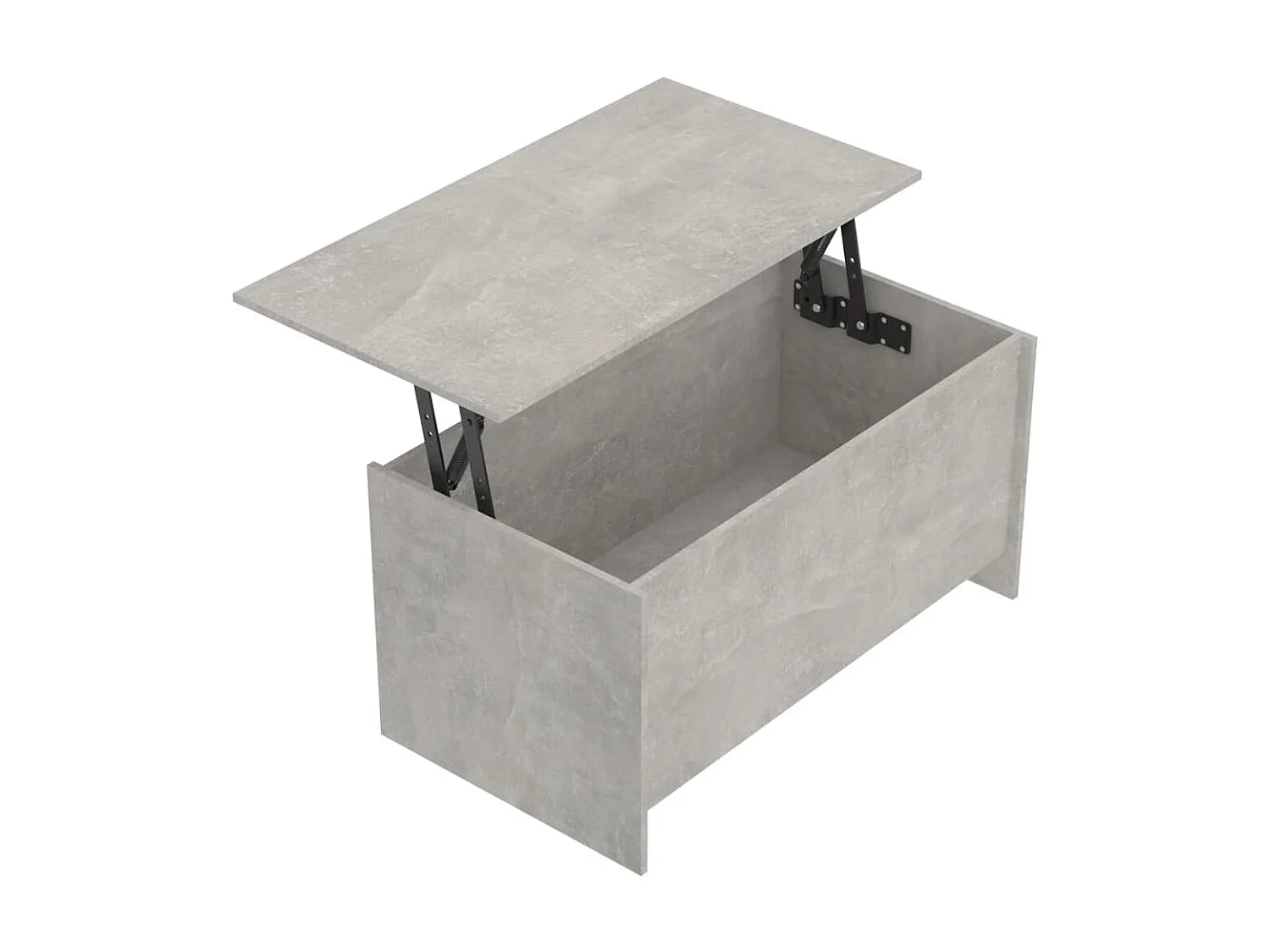 Table basse Gris béton 102x55,5x52,5 Bois d'ingénierie