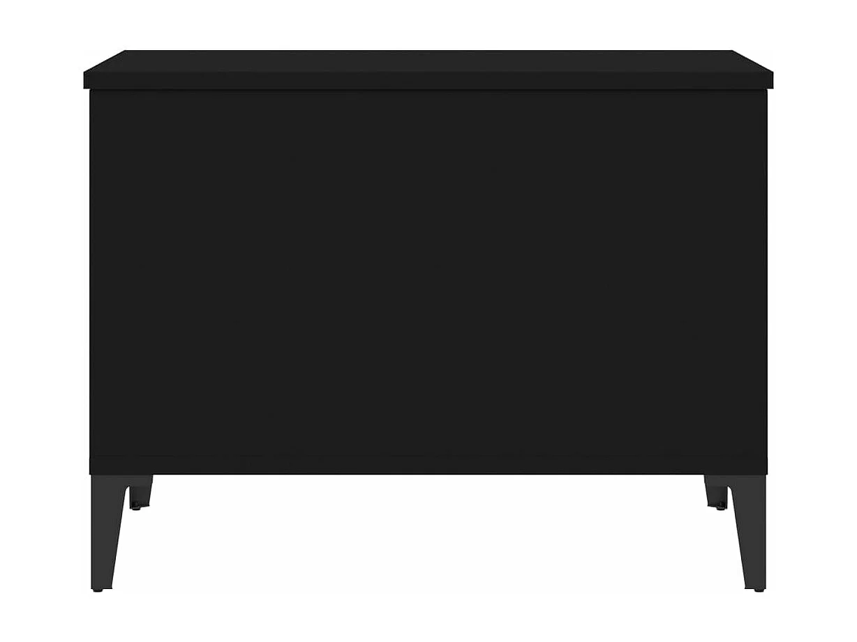 Table basse Noir 60x44,5x45 Bois d'ingénierie