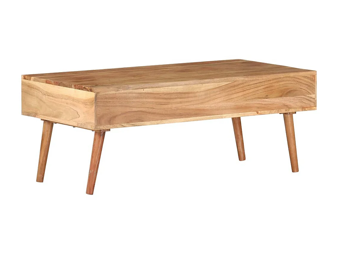 Table basse 100x50x39 Bois d'acacia solide