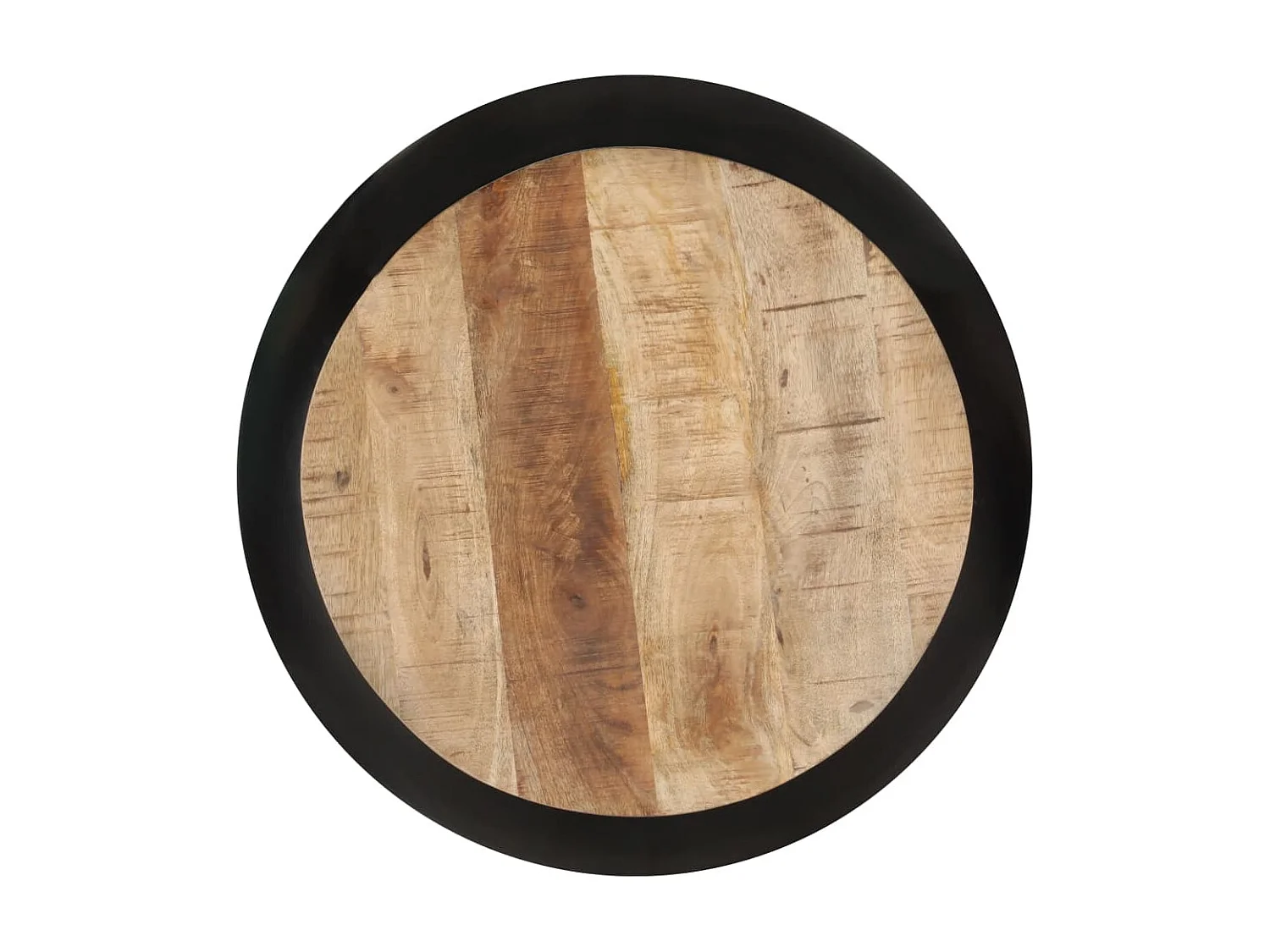 Table basse Noir 68x68x30 Bois de manguier solide