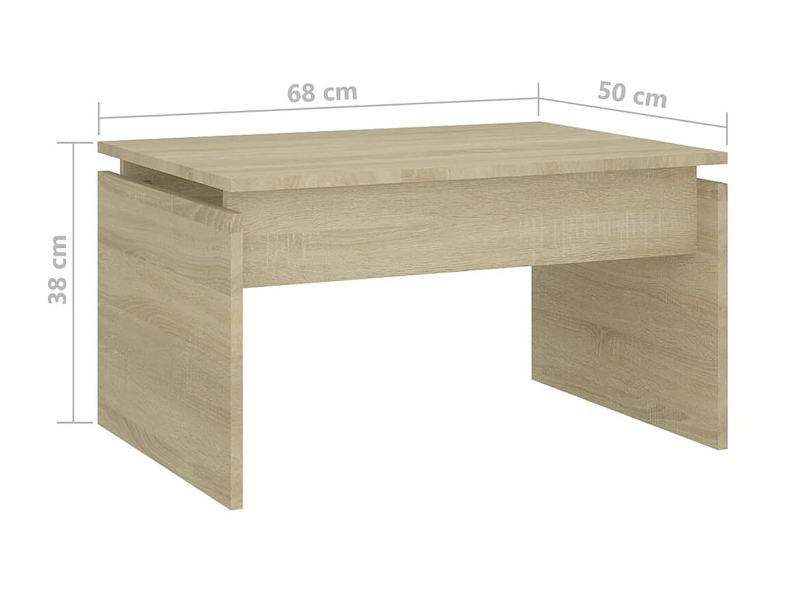 Table basse Chêne sonoma 68x50x38