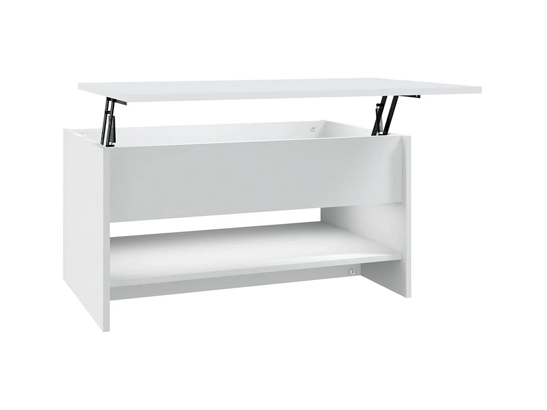 Table basse Blanc 80x50x40 Bois d'ingénierie