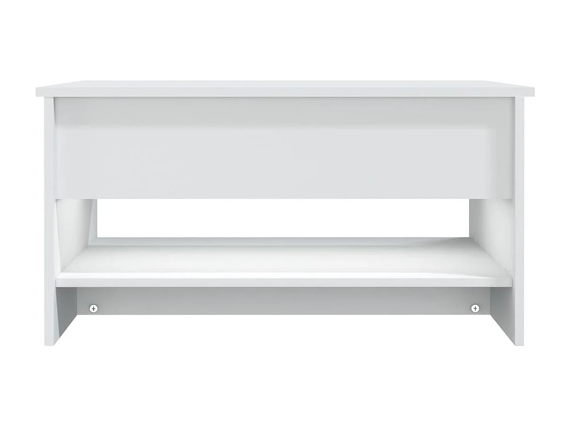 Table basse Blanc 80x50x40 Bois d'ingénierie