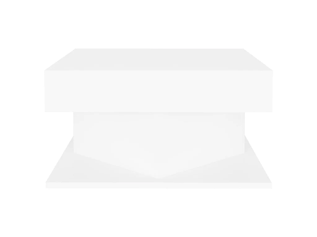 Salontafel 57x57x30 cm spaanplaat wit