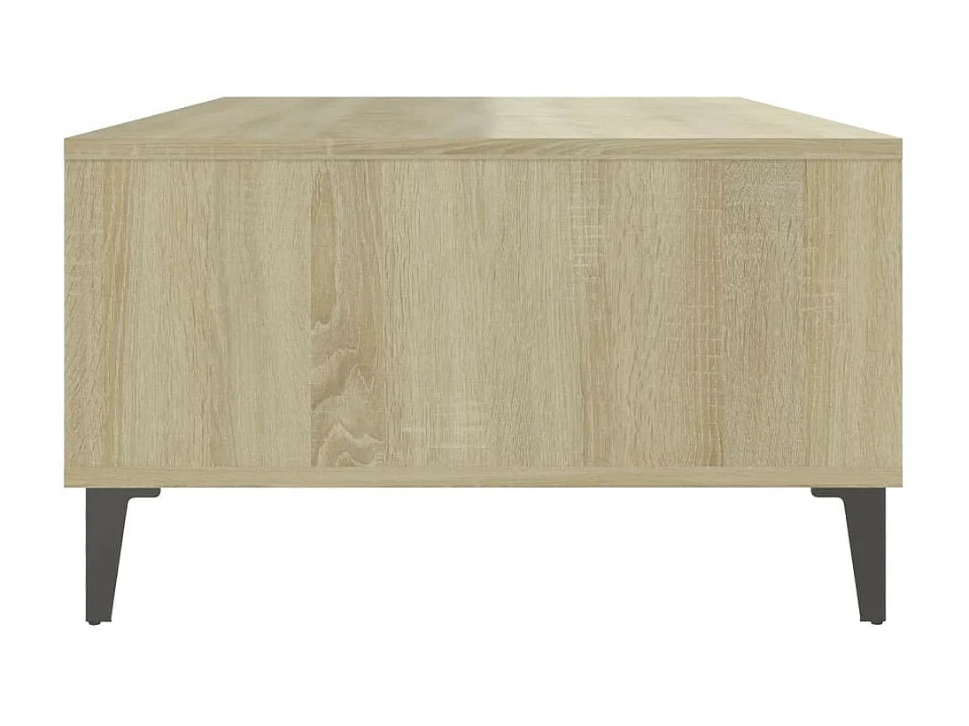 Table basse Blanc et chêne sonoma 103,5x60x35