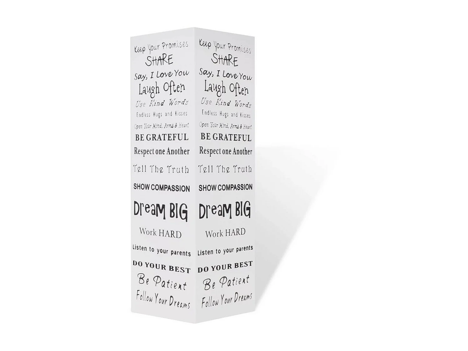 Blanc Carré Porte-parapluie Stockage pour cannes bâtons Acier 48,5cm 2