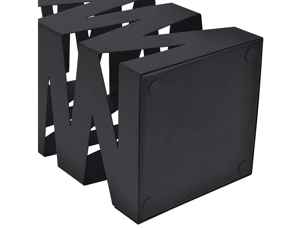 Porte-parapluie carré Noir Acier 48,5cm