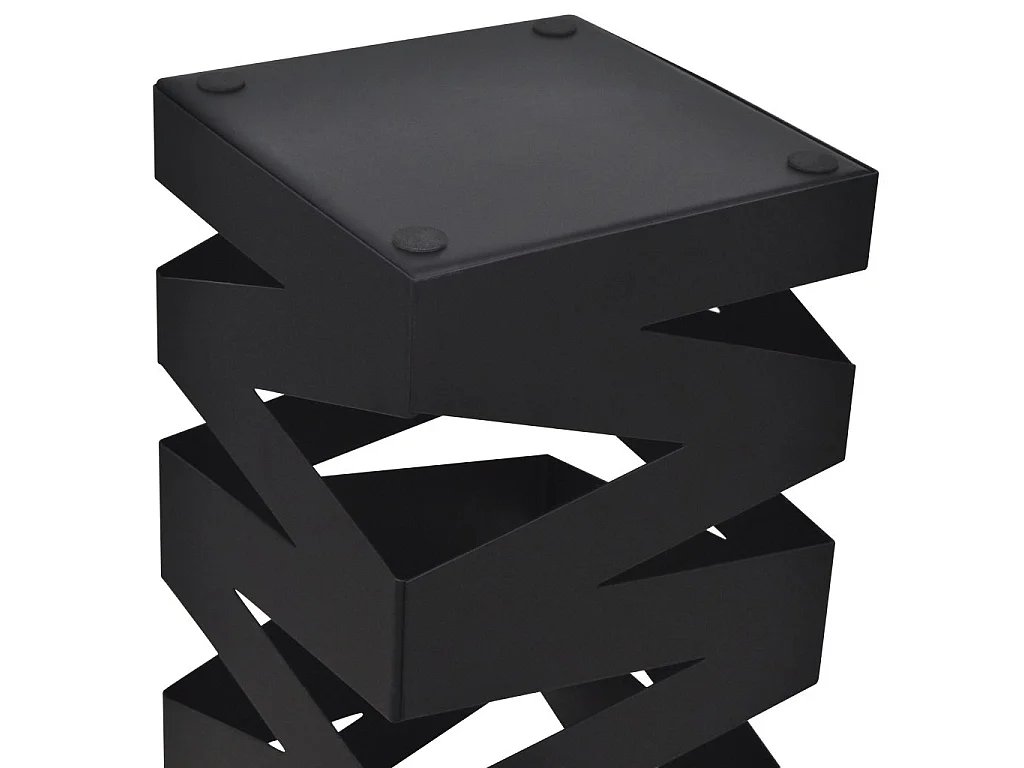 Porte-parapluie carré Noir Acier 48,5cm