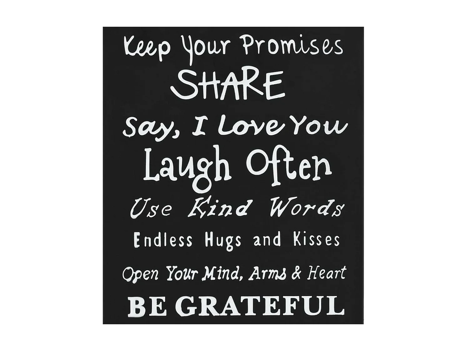 Porte-parapluie Texte Acier Noir