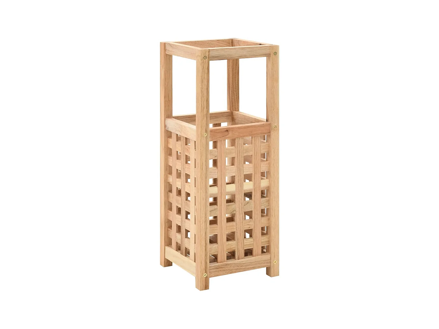 Porte-parapluie 18 x 18x50 Bois de noyer massif